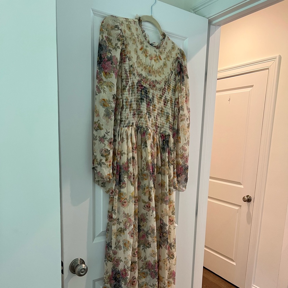 Floral Long Sleeve Maxi Dress